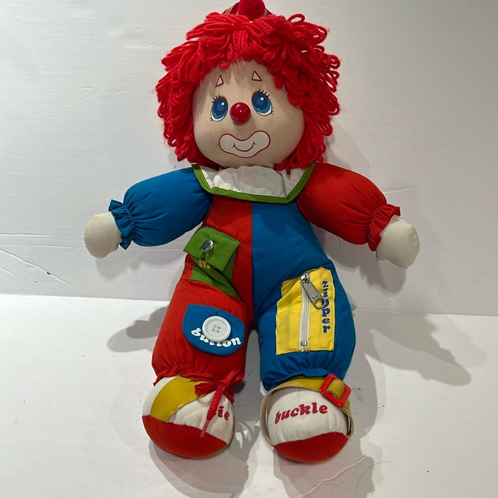 1983 vintage AmToy 16” Learn To Dress Clown B7.